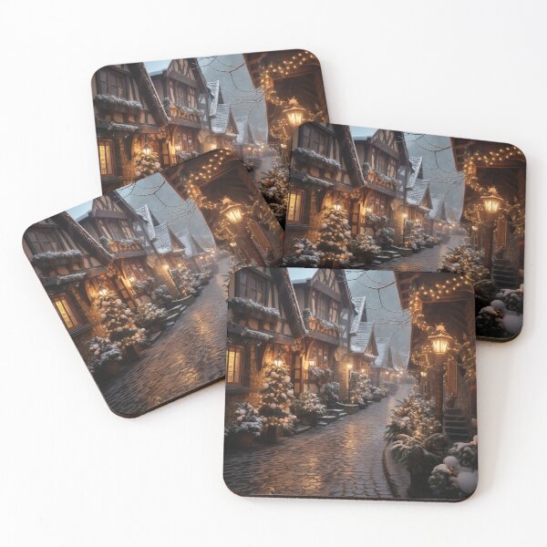 Item preview, Village Decorated for Christmas designed and sold by Hartbecke.