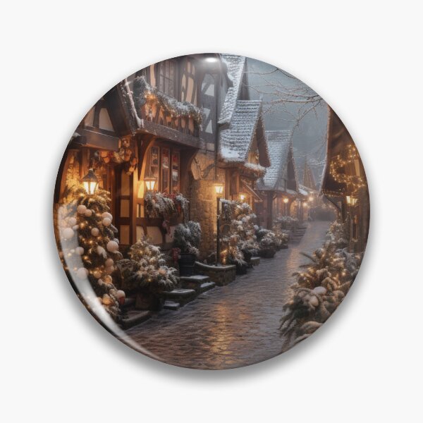 Item preview, Village Decorated for Christmas designed and sold by Hartbecke.