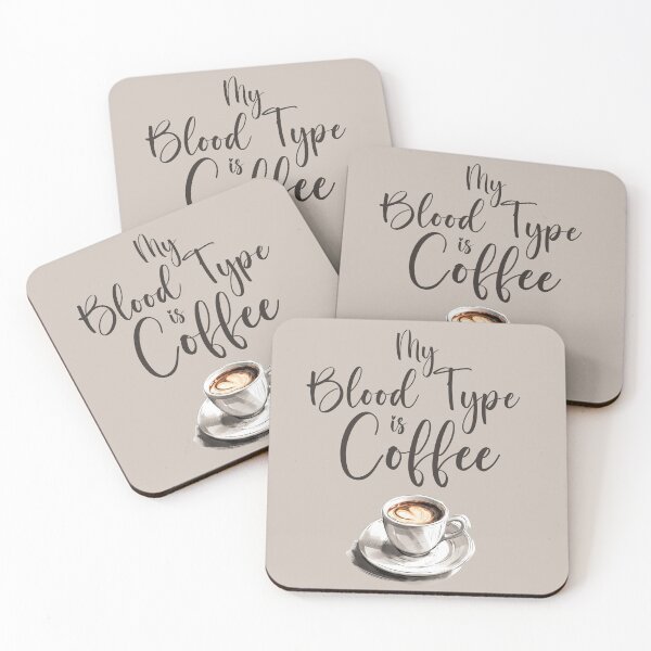 Item preview, My Blood Type is Coffee designed and sold by Sketch-Shack.