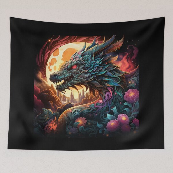 Item preview, Dragon by moon light. designed and sold by culturefull.