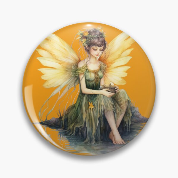 Item preview, Fairy With Yellow Wings  designed and sold by FlutterbyFairy.