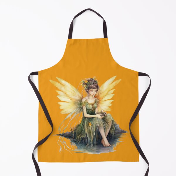Item preview, Fairy With Yellow Wings designed and sold by FlutterbyFairy.