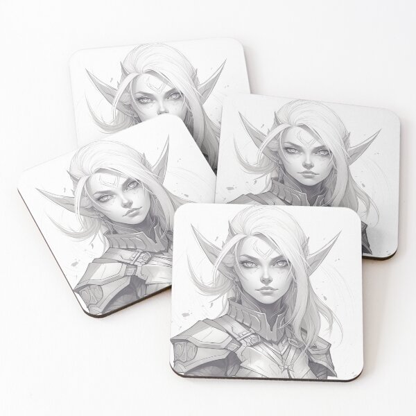 Item preview, dnd astral elf sketch art style designed and sold by TellezStickers.