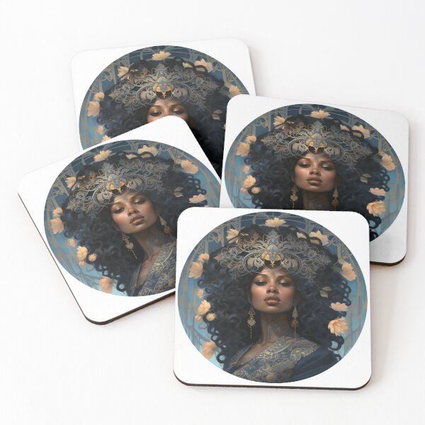 Item preview, Afro Art Nouveau designed and sold by MendaciousMina.