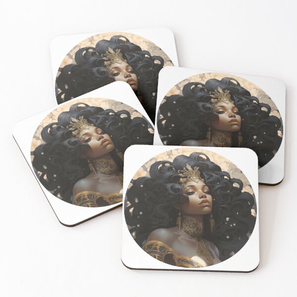 Item preview, Afro Art Nouveau designed and sold by MendaciousMina.