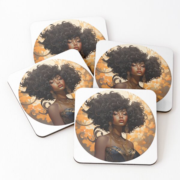 Item preview, Afro Art Nouveau designed and sold by MendaciousMina.