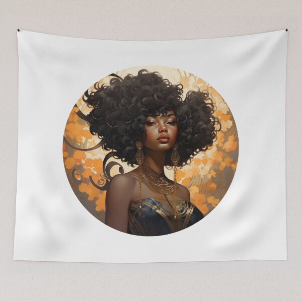 Item preview, Afro Art Nouveau designed and sold by MendaciousMina.