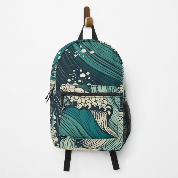Item preview, Art Deco Swirling Sea Waves designed and sold by Deepestblue.