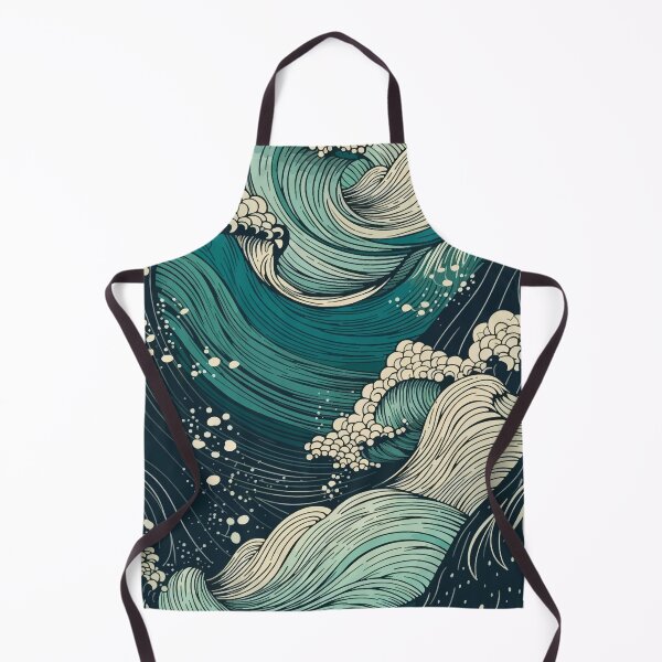 Item preview, Art Deco Swirling Sea Waves designed and sold by Deepestblue.