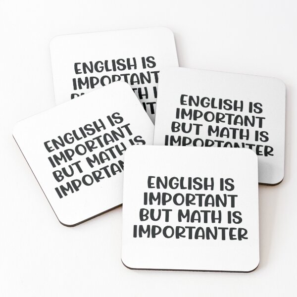 Item preview, English is important but math is importanter designed and sold by ScienceCorner.