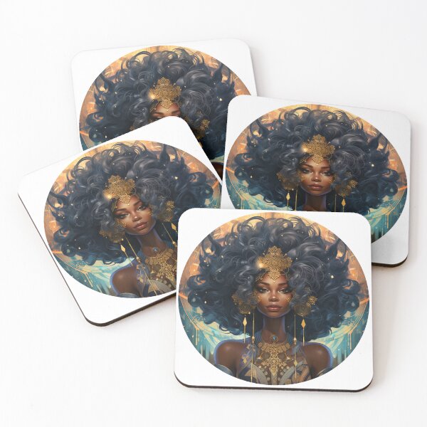 Item preview, Afro Art Nouveau designed and sold by MendaciousMina.