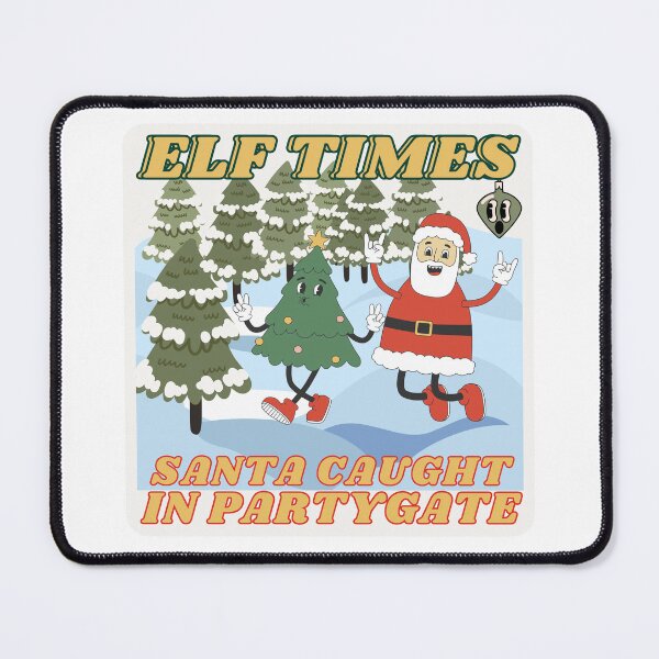 Item preview, Santa caught in partygate, Santa Claus with too much Christmas party spirit designed and sold by BritishDelights.