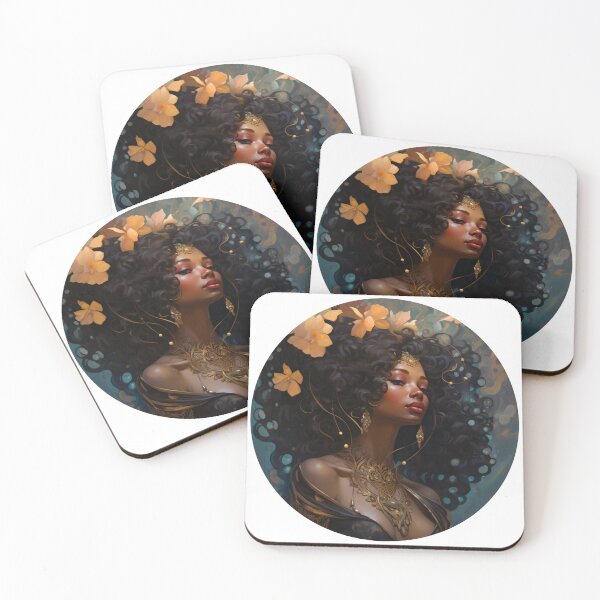 Item preview, Afro Art Nouveau designed and sold by MendaciousMina.