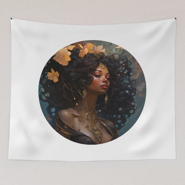 Item preview, Afro Art Nouveau designed and sold by MendaciousMina.