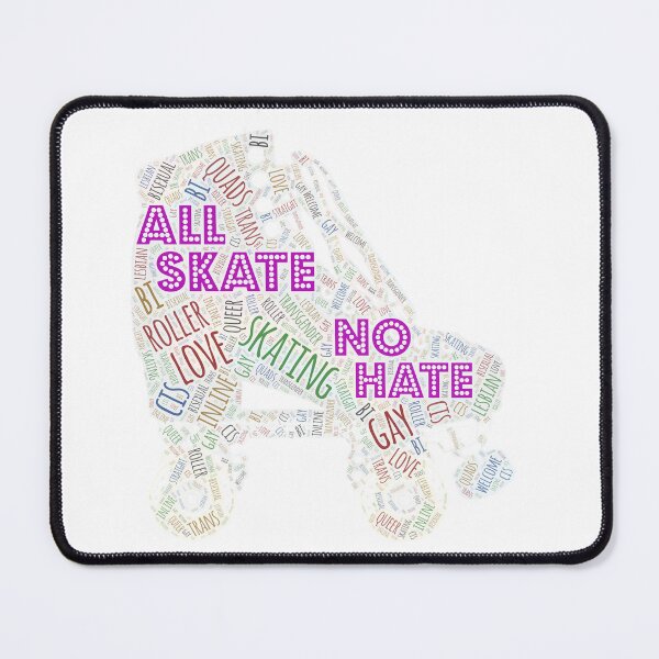 Item preview, All Skate LGBTQ Skating for Lighter Backgrounds designed and sold by WordsYouLove.