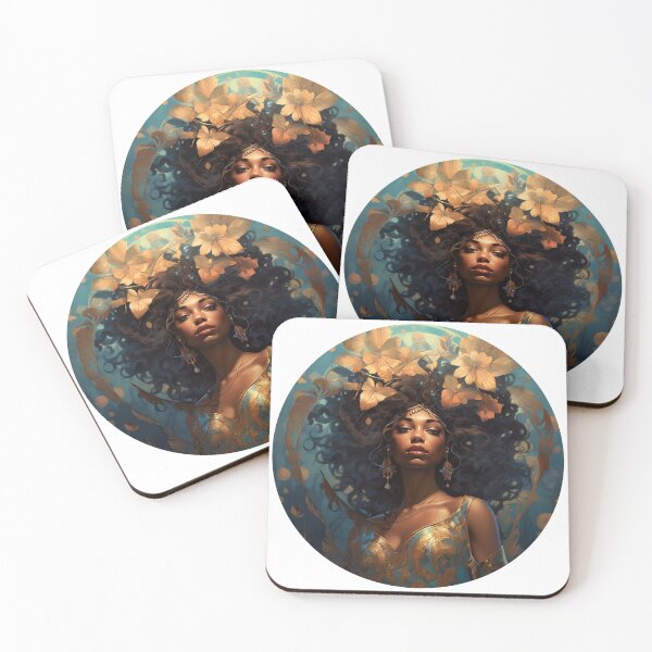 Item preview, Afro Art Nouveau designed and sold by MendaciousMina.