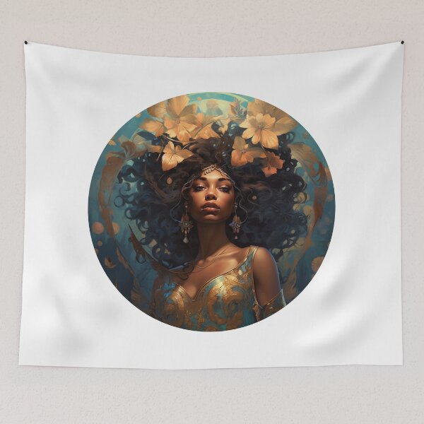 Item preview, Afro Art Nouveau designed and sold by MendaciousMina.