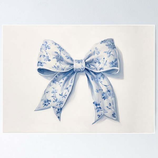 Item preview, blue and white bow aesthetic  designed and sold by lady Hana.