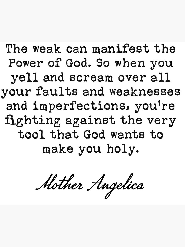 Thumbnail 3 of 3, Art Print, God's Tools - Weakness and Imperfections - Mother Angelica designed and sold by ththpodcast.