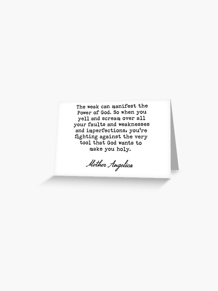 Thumbnail 1 of 2, Greeting Card, God's Tools - Weakness and Imperfections - Mother Angelica designed and sold by ththpodcast.
