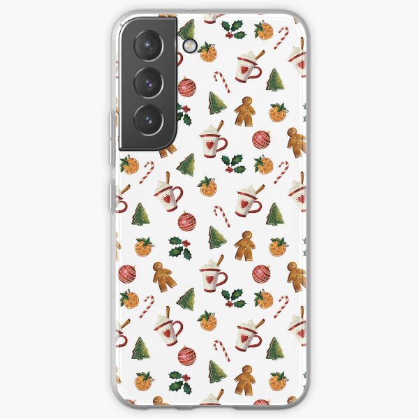 Sweets and Decorations Pattern White Samsung Galaxy Soft Case