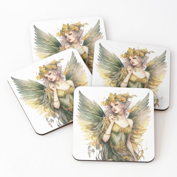 Item preview, Fairy With A Crown Of Leaves designed and sold by FlutterbyFairy.