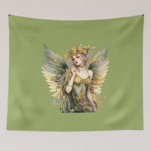 Item preview, Fairy With A Crown Of Leaves designed and sold by FlutterbyFairy.