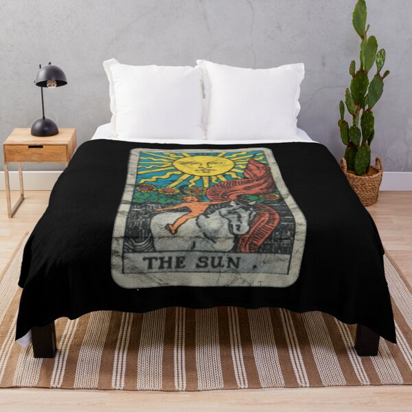 Item preview, Tarot Card - The Sun (distressed design) designed and sold by siggyspatsky.