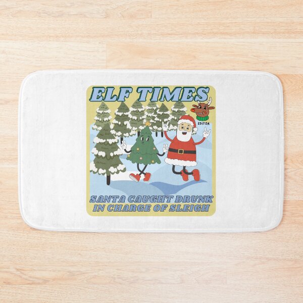 Item preview, Elf times Santa caught drunk in charge of sleigh, Claus with too much merry Christmas spirit caught in the act of his merriment designed and sold by BritishDelights.