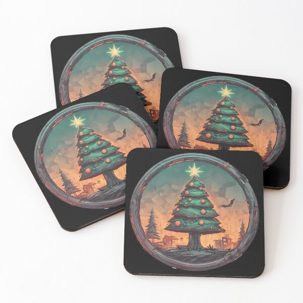 Item preview, Apocalyptic Burning Town with Christmas Tree Creepy designed and sold by Aquillashop.