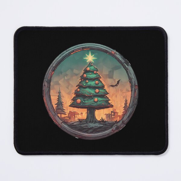 Item preview, Apocalyptic Burning Town with Christmas Tree Creepy designed and sold by Aquillashop.