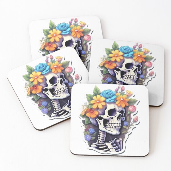 Item preview, Skeleton with flowers designed and sold by Gabriel0x.
