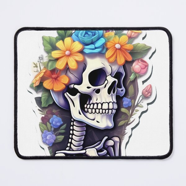 Aperçu de l'œuvre Squelette avec des fleurs créée et vendue par Gabriel0x.