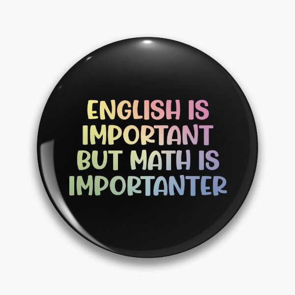 Item preview, English is important but math is importanter designed and sold by ScienceCorner.