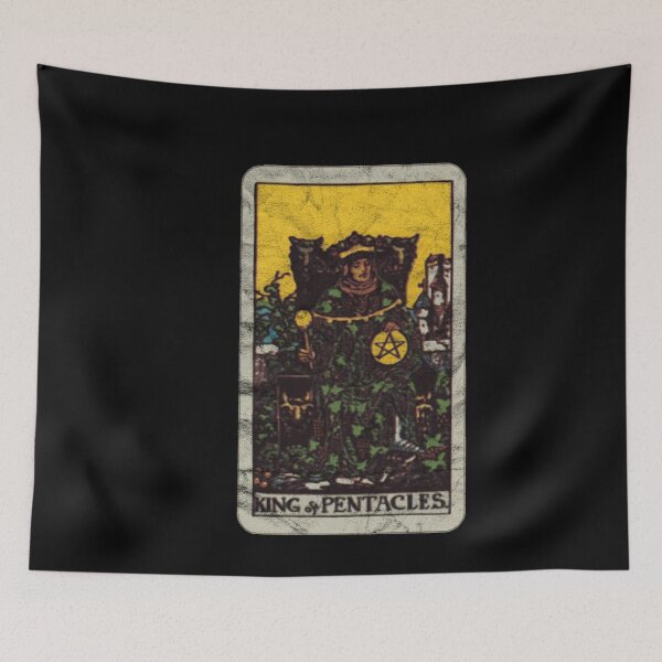 Item preview, Tarot Card - King Of Pentacles (distressed design) designed and sold by siggyspatsky.