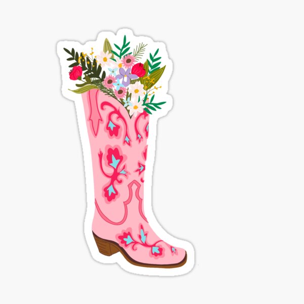 Item preview, Flower cowgirl boot  designed and sold by jstahl21.