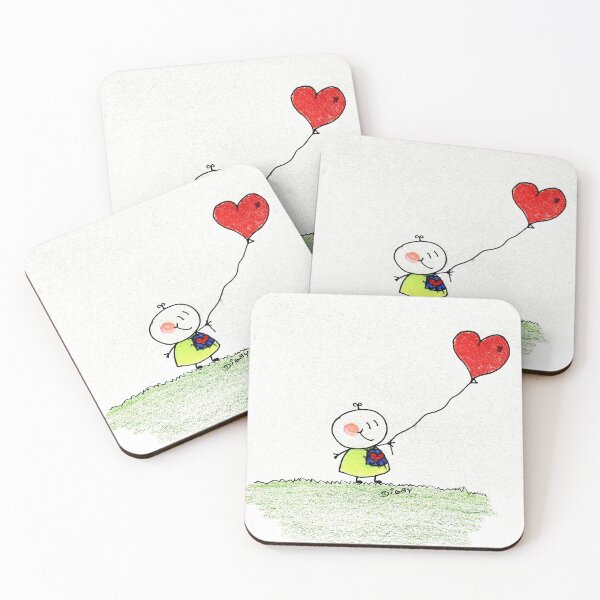 Item preview, Digby flies love heart balloon.  designed and sold by Somenah.