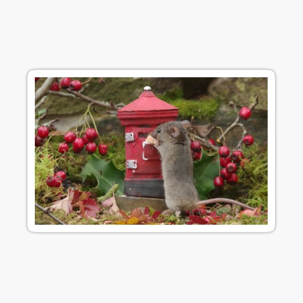 Mouse post Sticker