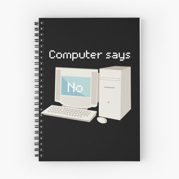 Item preview, Funny Quote Gifts Computer says No. Vintage computer designed and sold by MamaNeeaDesigns.