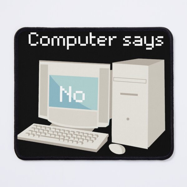 Item preview, Funny Quote Gifts Computer says No. Vintage computer designed and sold by MamaNeeaDesigns.