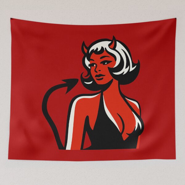 Item preview, Retro Devil Girl designed and sold by Texterns.
