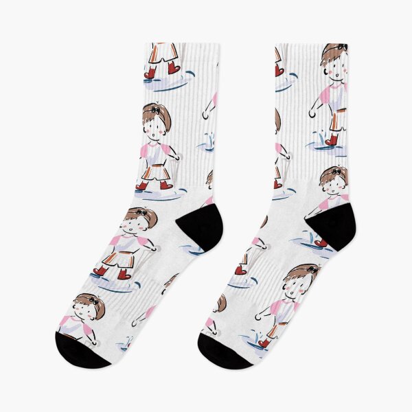 Item preview, Cute Little Boy Step into Puddle designed and sold by Saladeis-draw.