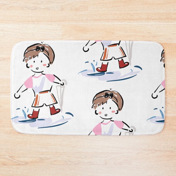 Item preview, Cute Little Boy Step into Puddle designed and sold by Saladeis-draw.