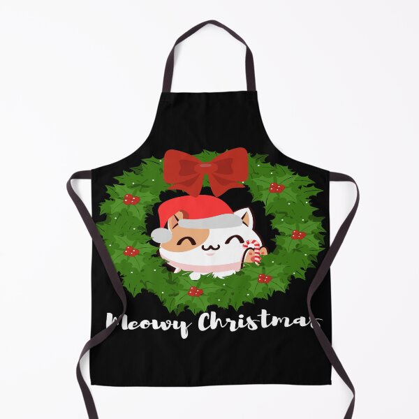 Item preview, A cat that greets you among a christmas wreath  designed and sold by The-Blue-Feline.