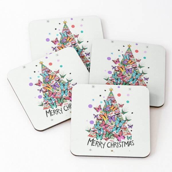 Item preview, Merry Christmas - Butterfly Christmas Tree designed and sold by Sketch-Shack.