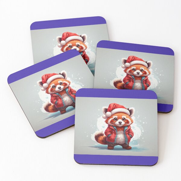 Item preview, Red panda holiday sticker designed and sold by cannon777.