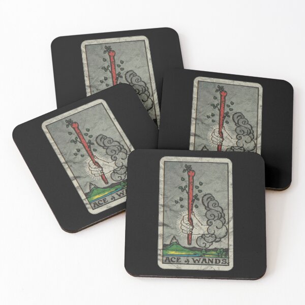 Item preview, Tarot Card - Ace of Wands (distressed design) designed and sold by siggyspatsky.