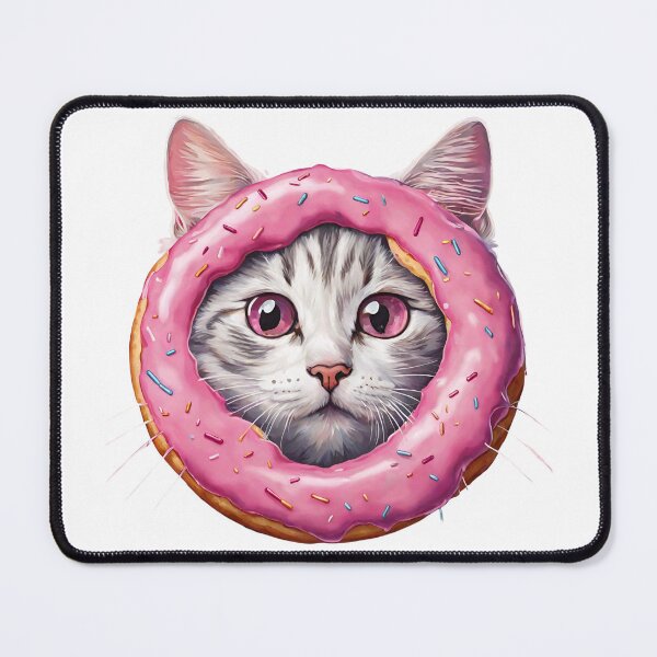 Item preview, Funny Pink Donut Cat designed and sold by silviaol.