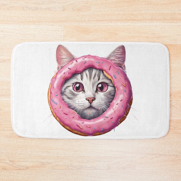 Item preview,  Funny Pink Donut Cat  designed and sold by silviaol.