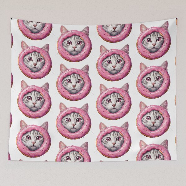 Item preview,  Funny Pink Donut Cat  designed and sold by silviaol.